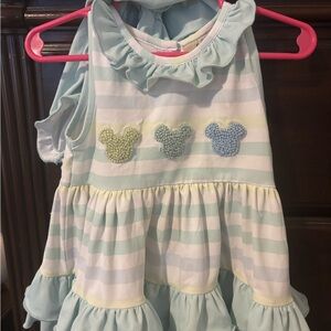 Southern Darlin Smocks French Knot Mickey Bloomer Set